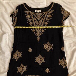 Asian inspired black dress